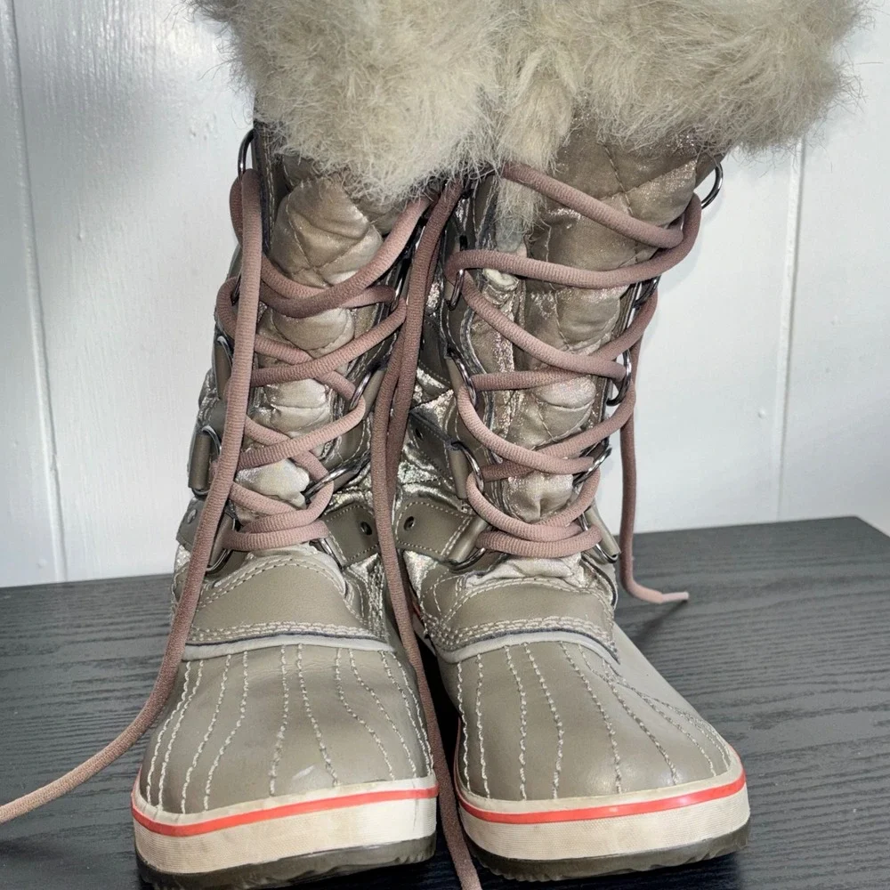 Sorel Tofino II Metallic Quilted Faux Fur Waterproof‎ Winter Boots NL2114-005 7